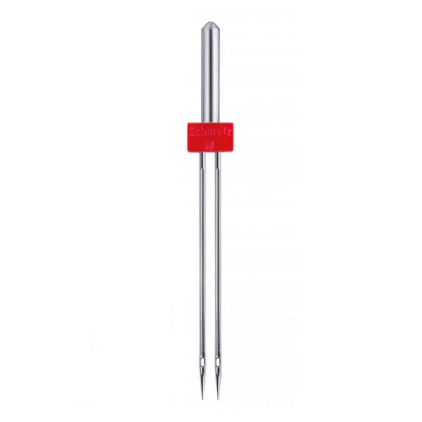 Aguja Schmetz gemela universal para máquina de coser, 130-705 H ZWI, distancia 1.6 mm entre agujas