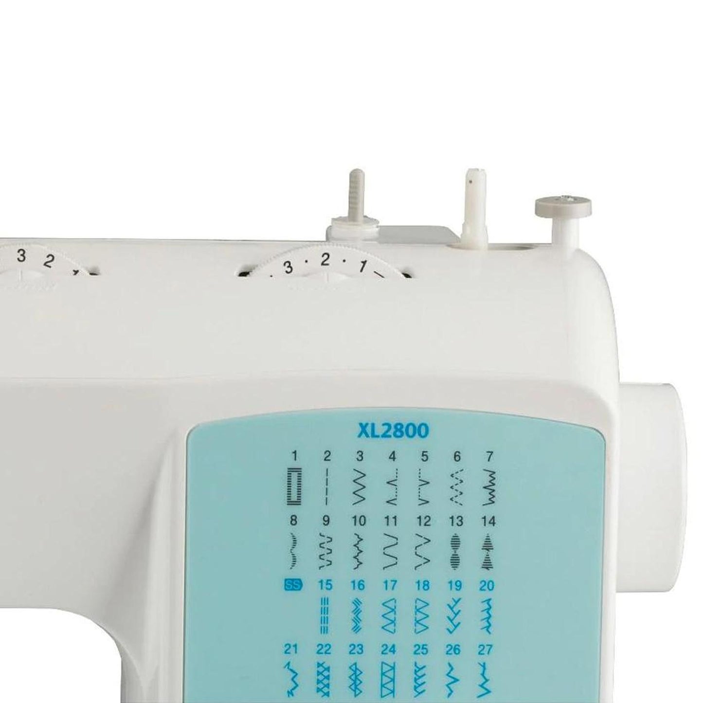 Máquina de coser doméstica Brother XL2800, 27 puntadas, ojal automático de 1 paso, luz LED.